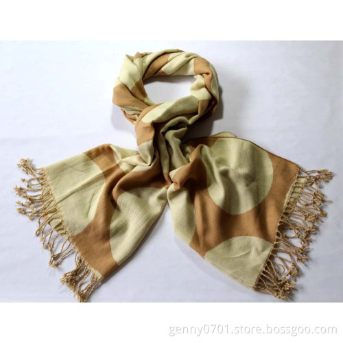 Jacquard warm scarf